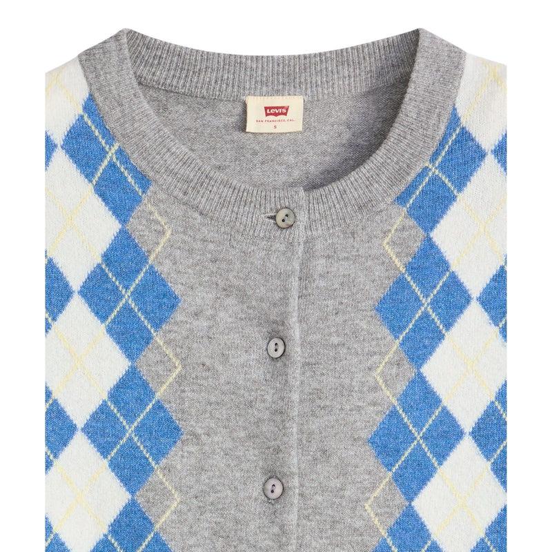 Cardigan Donna Levi's - Super Soft Crewneck - Grigio