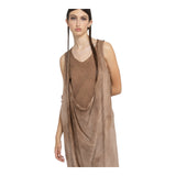 Vestiti casual Donna Sanctamuerte - Abito Lungo Jersey - Cammello