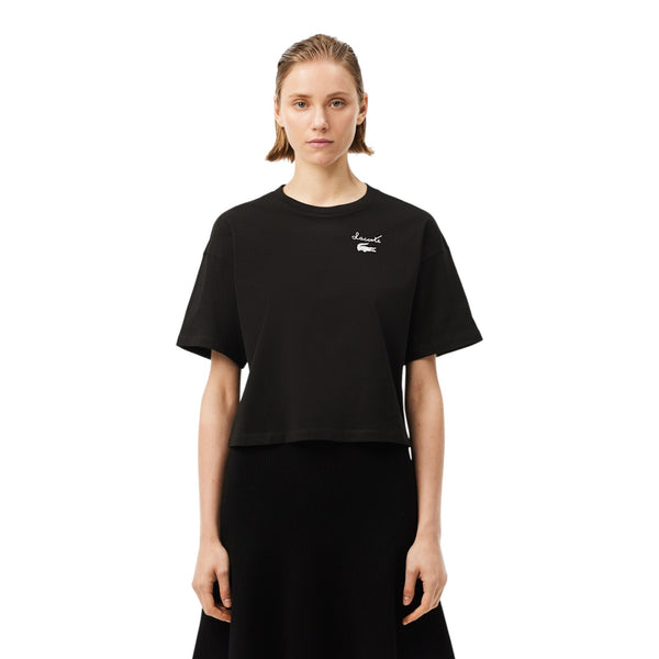 T-shirt Donna Lacoste - T-Shirt - Nero
