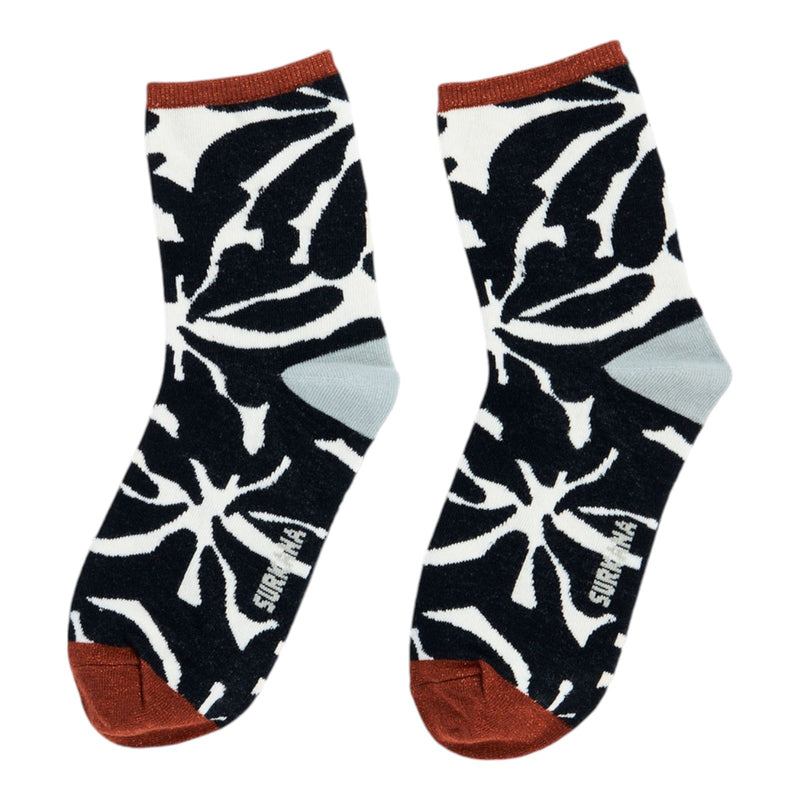 Calzini Donna Surkana - Calzini medi con motivi jacquard - Multicolore