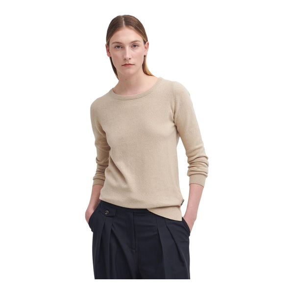 Maglioni Donna Barbour - Pendle Crew Knit - Beige