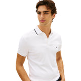 Polo Uomo Tommy Hilfiger - Liquid Cotton Tipped Slim Polo - Bianco