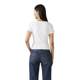 T-shirt Donna Levi's - Essential Sqrd Neck Tee - Bianco