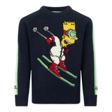 Maglioni Ragazzo Mc2 Saint Barth - Douglas R	Raglan Crewneck Jaquard Sweater - Blu