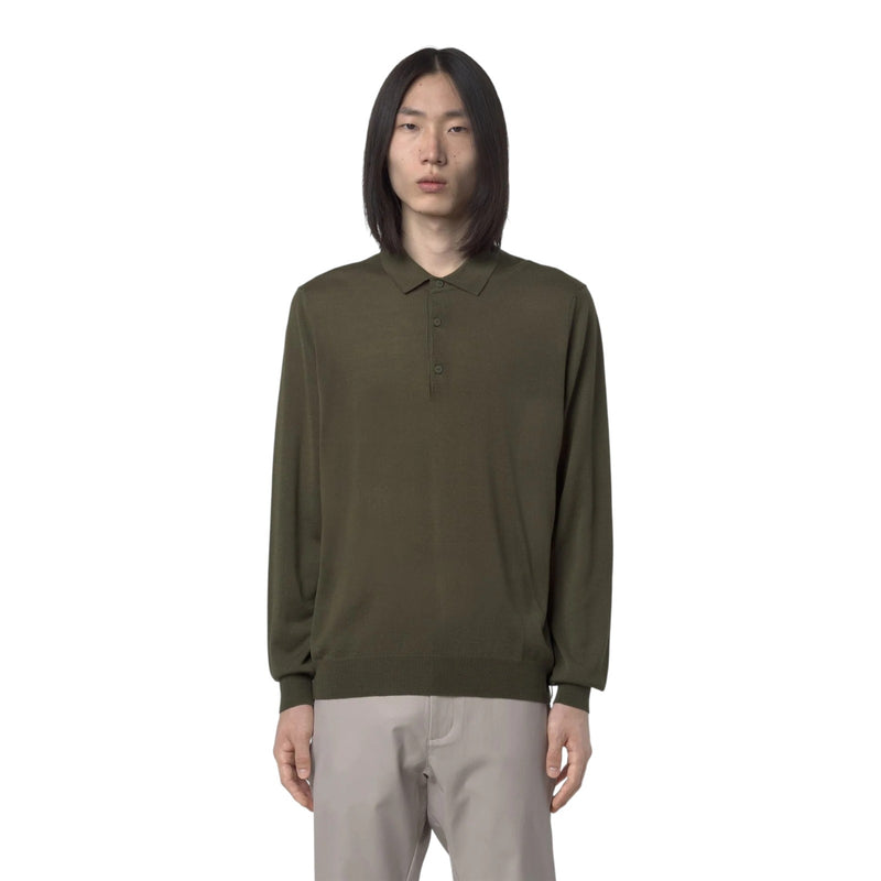 Maglie a manica lunga Uomo K-Way - Rey Wool Merino Blend - Oliva