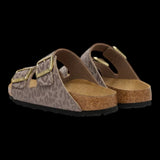 Sandali Donna Birkenstock - Arizona leo gray taupe, Synthetics - Fango