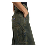 Jeans Donna Dickies - X Loose Denim Carpenter Pant W Green Tone Fade - Verde militare