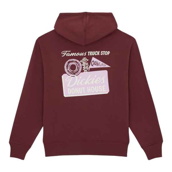 Felpe con cappuccio Uomo Dickies - Donut House Hoodie Andorra - Bordeaux