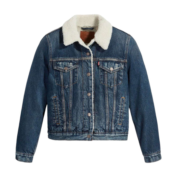 Giubbini Donna Levi's - Original Sherpa Trucker - Blu