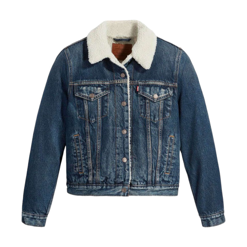 Giubbini Donna Levi's - Original Sherpa Trucker - Blu