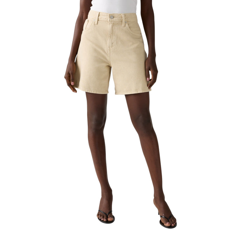 Pantaloncini Donna Levi's - High Baggy Short - Beige