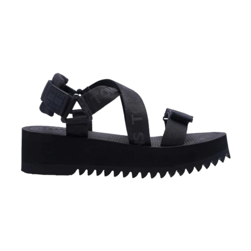 Sandali Donna Tommy Hilfiger - Flatform Eva Thj Sandal - Nero