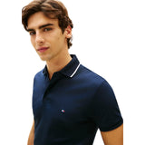 Polo Uomo Tommy Hilfiger - Liquid Cotton Tipped Slim Polo - Blu