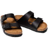 Sandali Unisex Birkenstock - Arizona SFB black, Birko Flor Calz.S - Nero