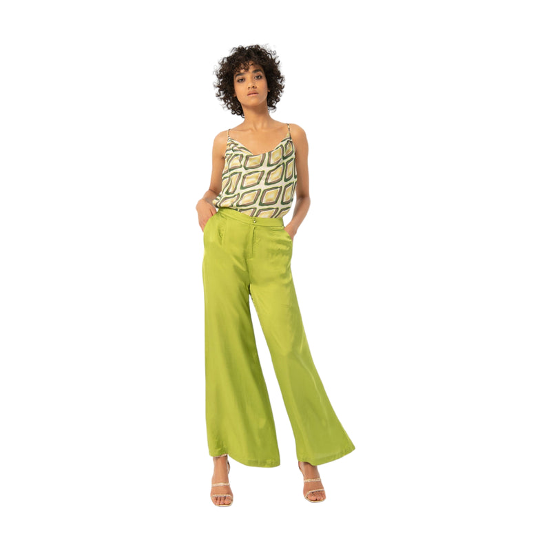 Pantaloni Donna Surkana - Pantaloni lunghi ampi - Verde