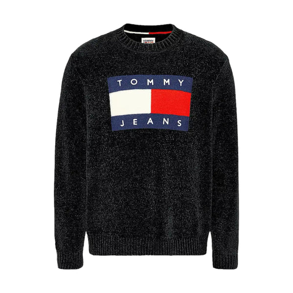 Maglioni Uomo Tommy Hilfiger - Tjm Tommy Flag Sweater - Nero