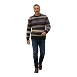 Maglioni Unisex In The Box - Maglia Girocollo Fantasia Jacquard - Multicolore