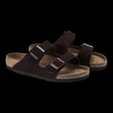 Sandali Unisex Birkenstock - Arizona Suede Leather - Marrone