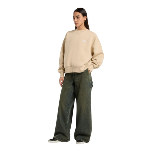 Jeans Donna Dickies - X Loose Denim Carpenter Pant W Green Tone Fade - Verde militare
