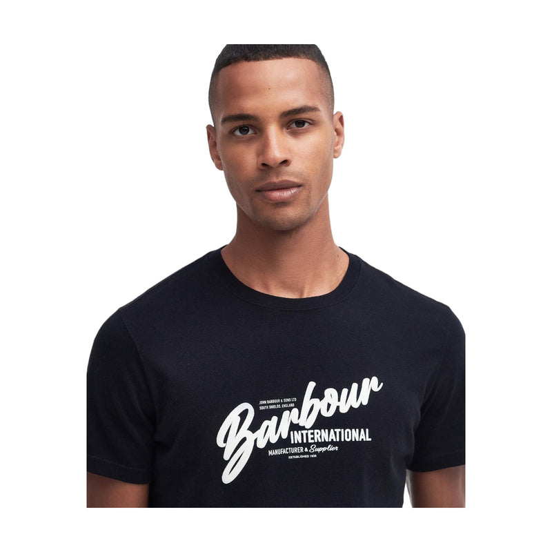 T-shirt Uomo Barbour International - Level Tee - Nero