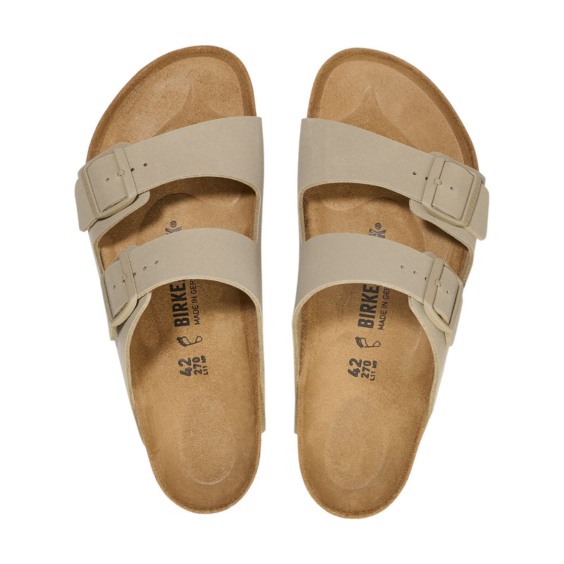 Sandali Unisex Birkenstock - Arizona faded khaki, Birko Flor - Verde