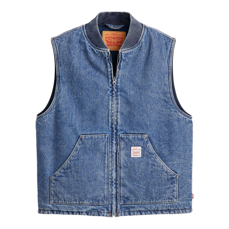 Gilet Uomo Levi's - Sansome Vest Python Green - Blu