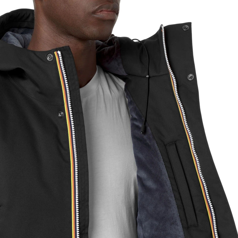 Giubbotti Uomo K-Way - Jarno Twill Marmotta - Nero