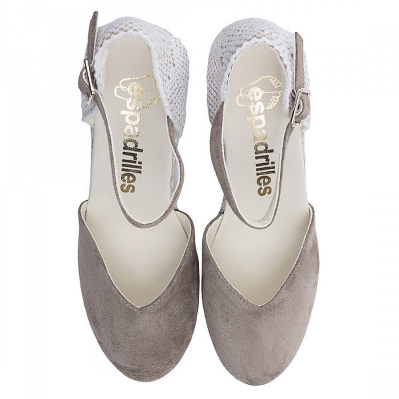 Sandali Donna ESPADRILLES - Cloe Silk Bromo - Fango