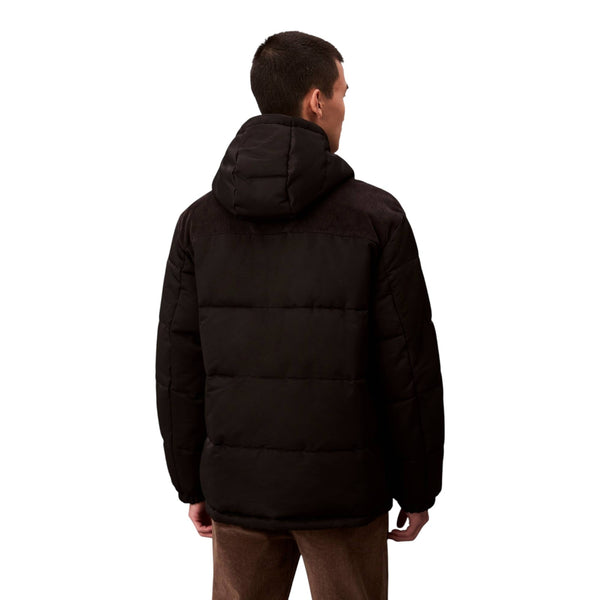 Giubbini Uomo Calvin Klein - Ls Corduroy Mixed Media Puffer J - Nero