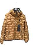 Giubbotti Donna Blauer - Giubbini Corto Imbottito Piuma Ad Onde Camelia - Marrone