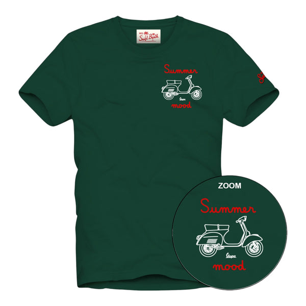 T-shirt Bambini Unisex Mc2 Saint Barth - T-Shirt Boy Cotton Classic T Shirt - Verde