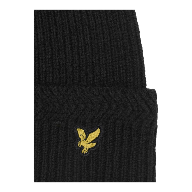 Berretti in maglia Uomo Lyle & Scott - Racked Rib Beanie - Nero