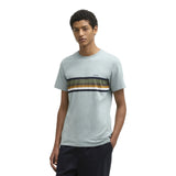 T-shirt Uomo Barbour International - Newsham Printed Stripe T-Shirt - Azzurro