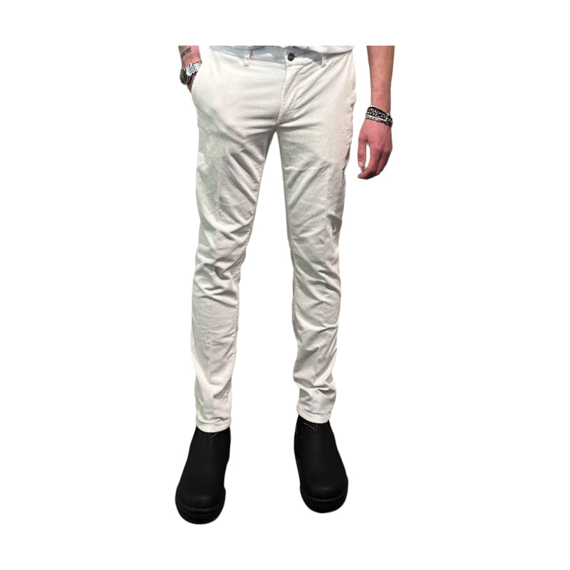 Pantaloni Uomo Teleria Zed - Bob Pantalone Velluto Tasca America - Panna