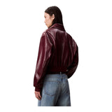 Giubbini Donna Calvin Klein - A-Crppd Crnkl Fx Lth - Bordeaux