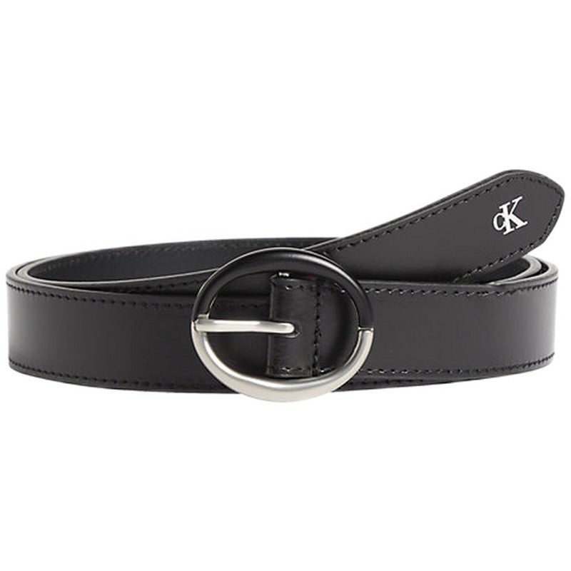 Cinture Donna Calvin Klein - Round Classic Belt 25Mm - Nero