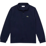 Polo Bambino Lacoste - Polo Manica Lunga - Blu