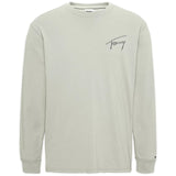 Maglie a manica lunga Uomo Tommy Hilfiger - Tjm Tommy Signature Ls Tee - Verde