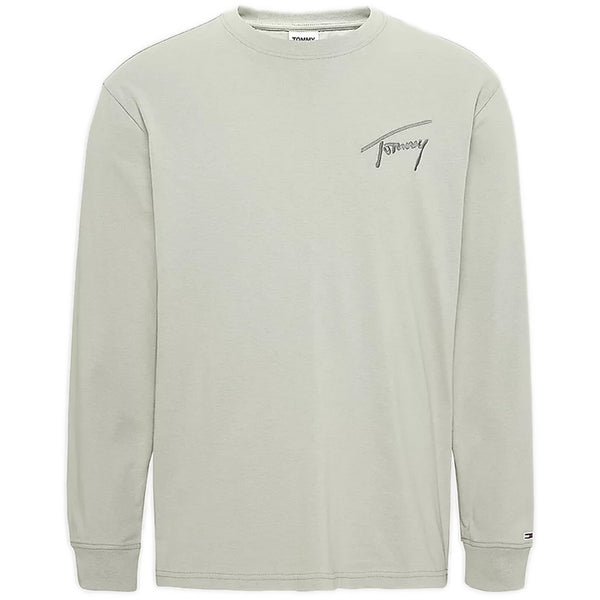Maglie a manica lunga Uomo Tommy Hilfiger - Tjm Tommy Signature Ls Tee - Verde