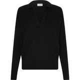 Maglie Donna Calvin Klein - Rib Open Neck Sweater - Nero