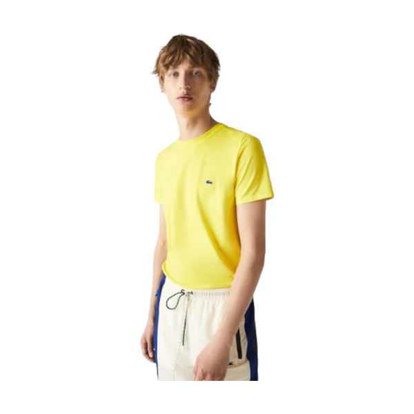 T-shirt Uomo Lacoste - T-Shirt 100% Pima Cotton - Giallo