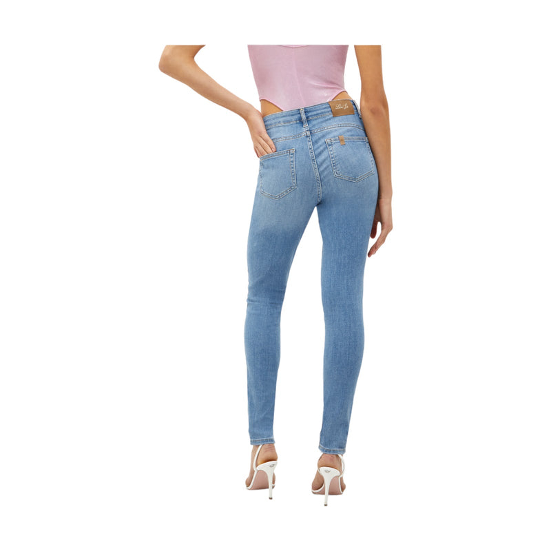 Jeans Donna Liu Jo - B.up Divine H.w. - Celeste