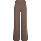 Pantaloni Donna Calvin Klein - Rib Wide Leg Pant - Marrone