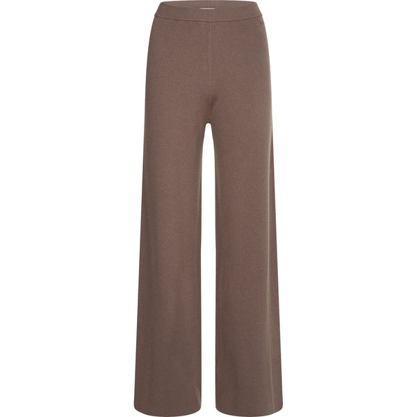 Pantaloni Donna Calvin Klein - Rib Wide Leg Pant - Marrone