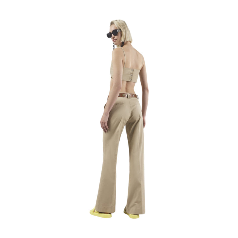 Pantaloni Donna ottod'Ame - Pantalone - Pant 97%Co 3%El - Beige