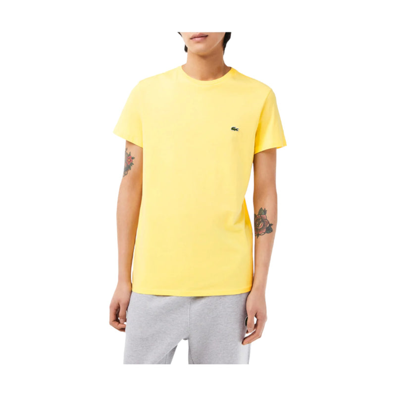 T-shirt Uomo Lacoste - T-Shirt 100% Pima Cotton - Giallo