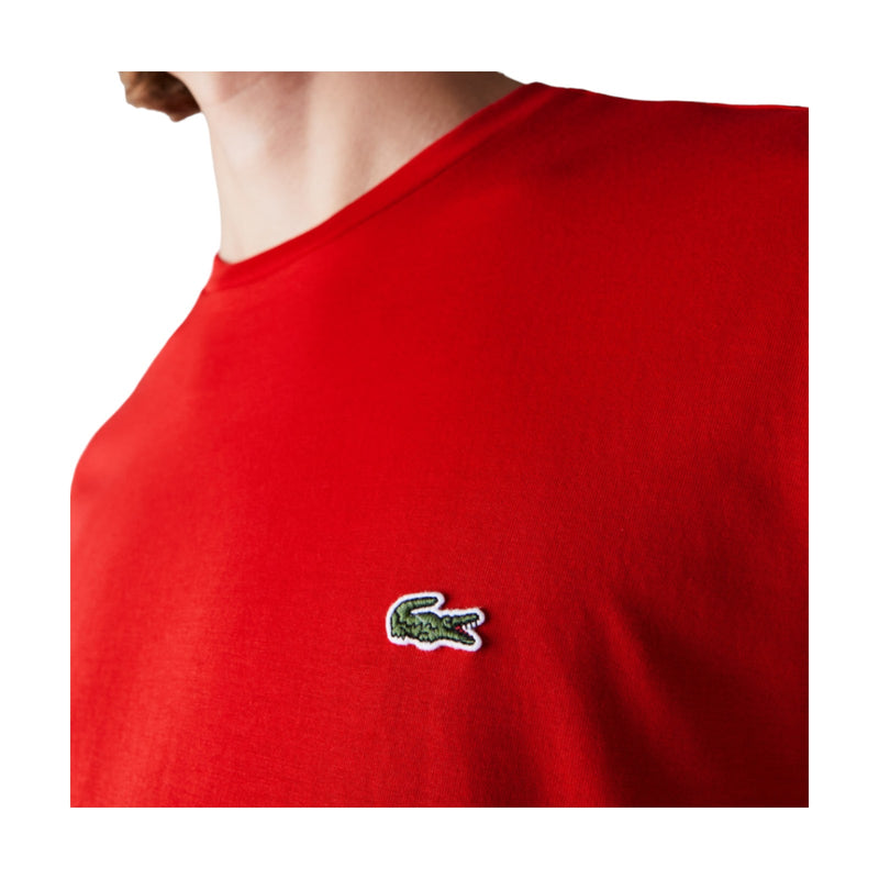 T-shirt Uomo Lacoste - T-Shirt 100% Pima Cotton - Rosso