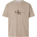 T-shirt Uomo Calvin Klein - Monologo Mineral Dye - Marrone