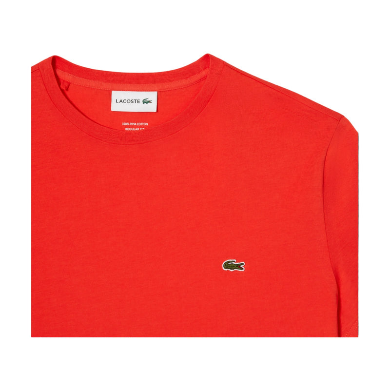 T-shirt Uomo Lacoste - T-Shirt 100% Pima Cotton - Arancione