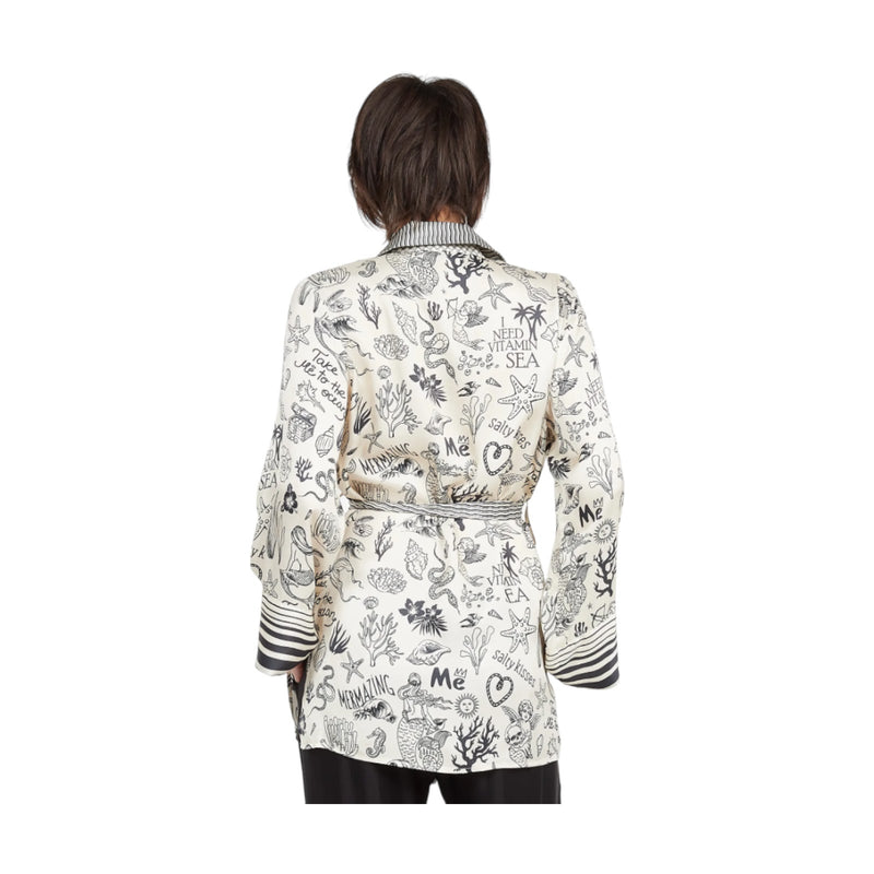 Giacche Donna Me369 - Giacca Kimono - Multicolore